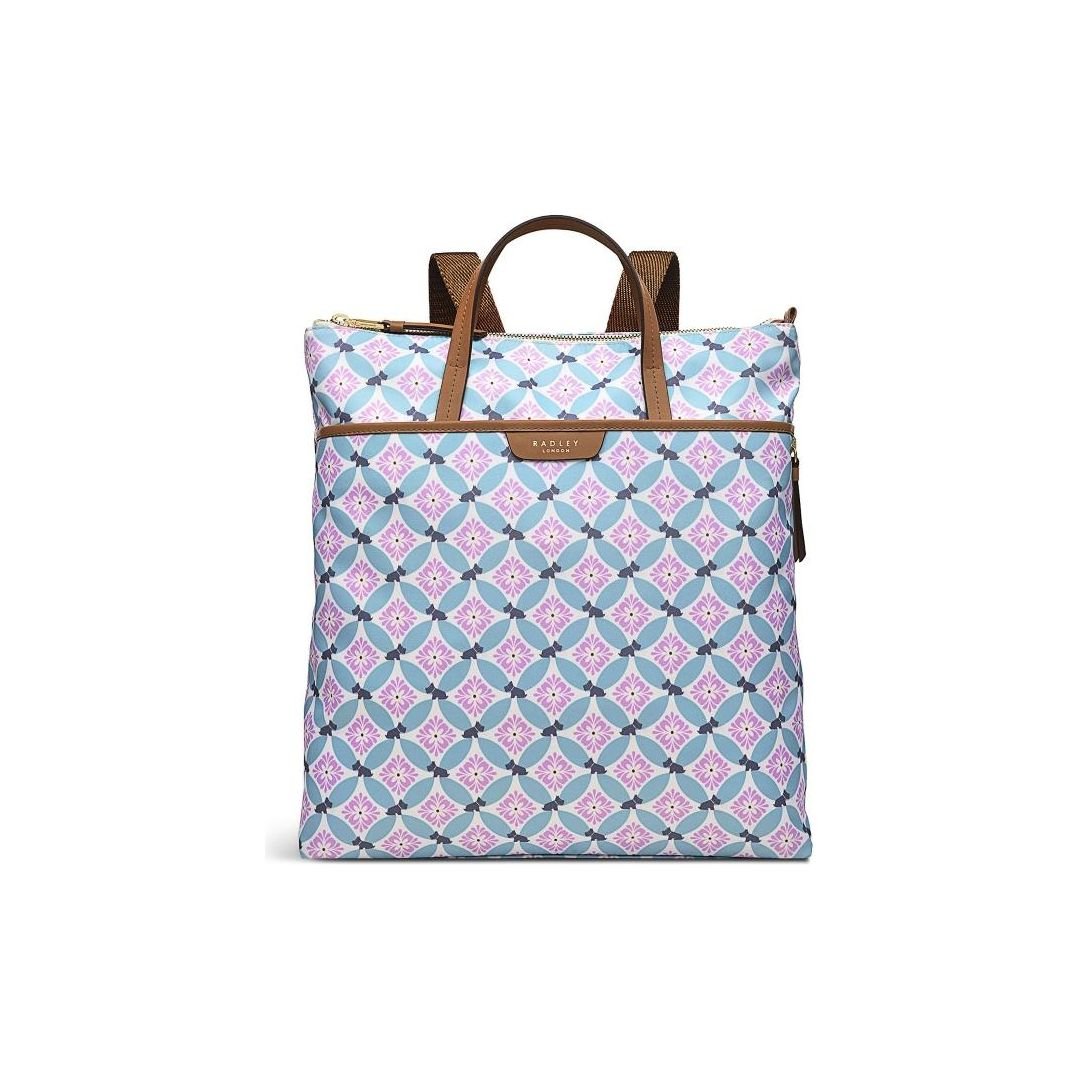 Radley Willow Walk Spring Geo Medium Ziptop Backpack - Chalk
