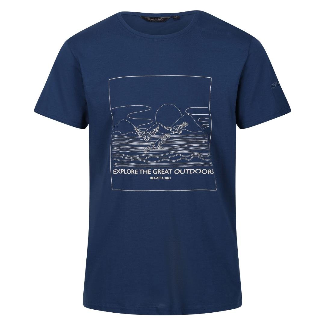 Regatta Men's Cline VII Graphic T-Shirt - Dark Denim