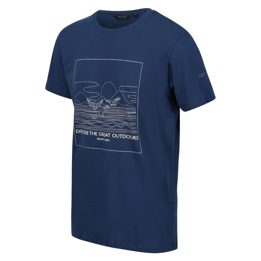 Regatta Men's Cline VII Graphic T-Shirt - Dark Denim