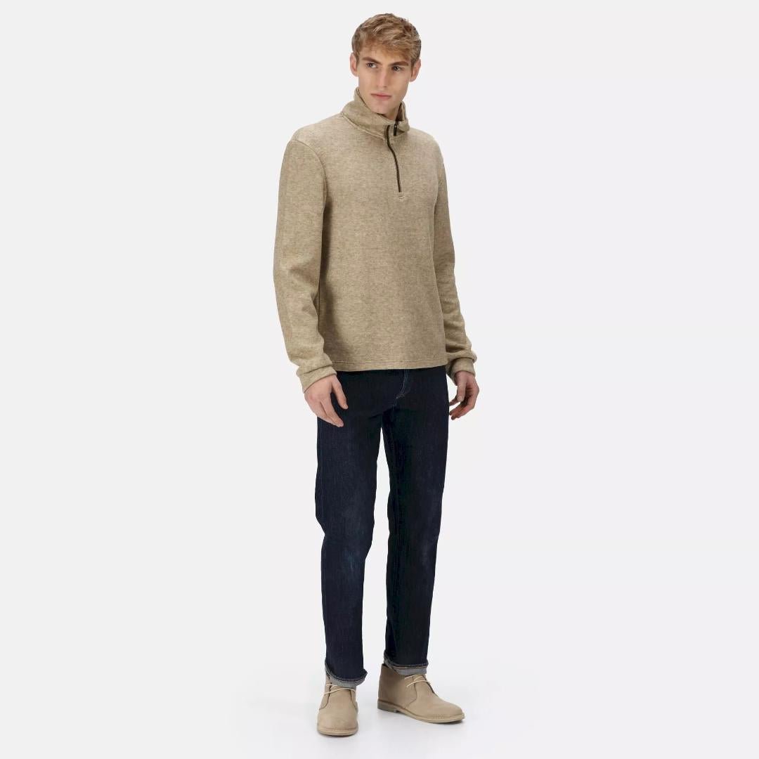 Regatta Men's Lanchester Quarter Zip Fleece - Gold Sand Marl