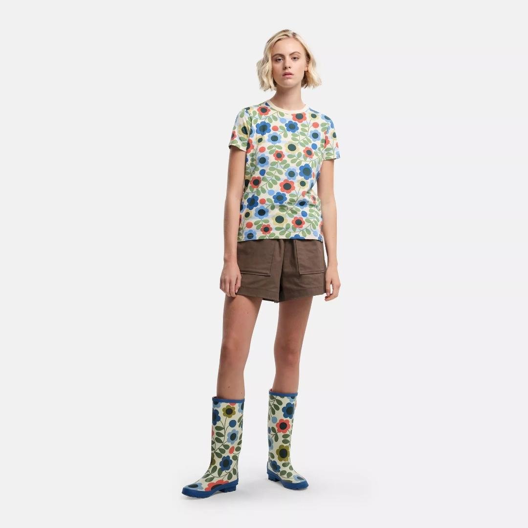 Regatta Orla Kiely Cotton Short Sleeve Tee - Meadow Floral Stripe