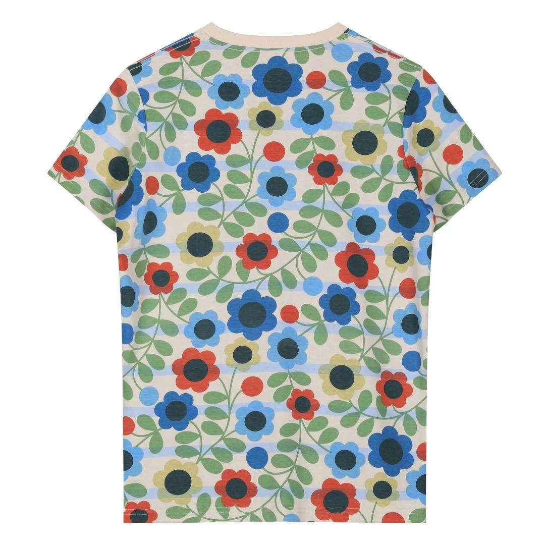 Regatta Orla Kiely Cotton Short Sleeve Tee - Meadow Floral Stripe