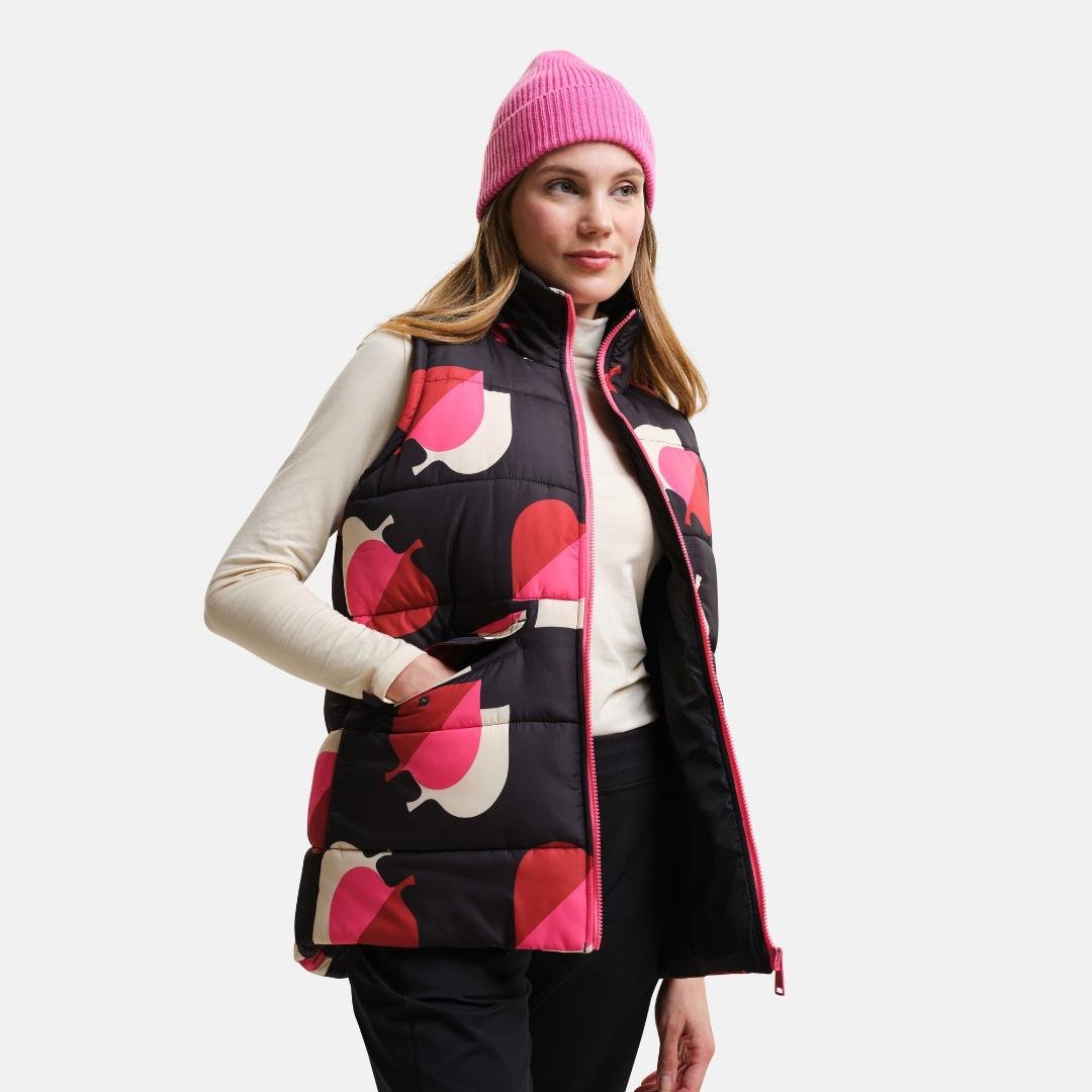 Regatta Orla Kiely Printed Bodywarmer - Shadow Elm Pink