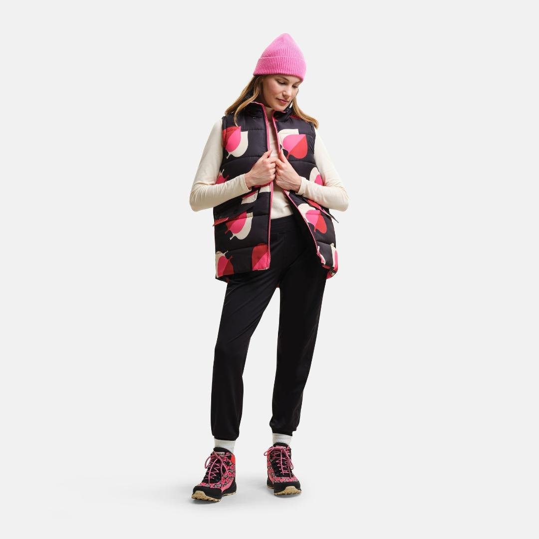 Regatta Orla Kiely Printed Bodywarmer - Shadow Elm Pink