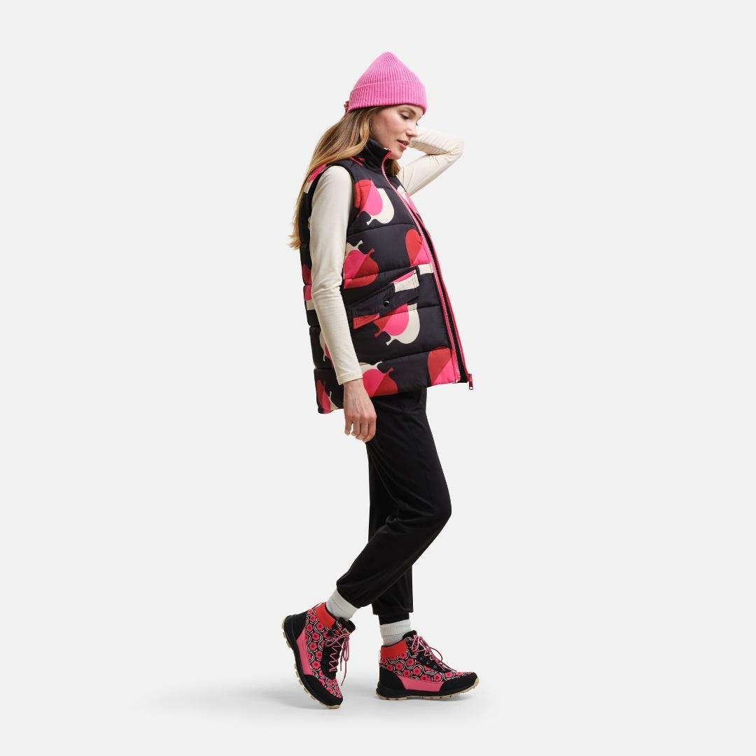 Regatta Orla Kiely Printed Bodywarmer - Shadow Elm Pink