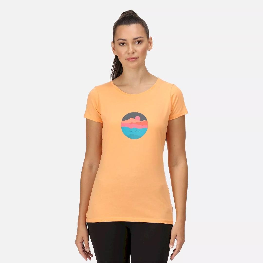 Regatta Women's Breezed II Print T-Shirt - Papaya