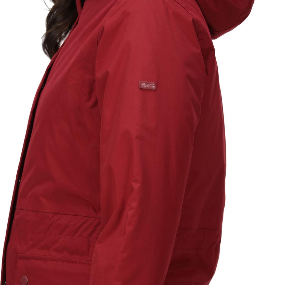 Regatta Women's Sabinka Fur Trim Parka Jacket - Cabernet