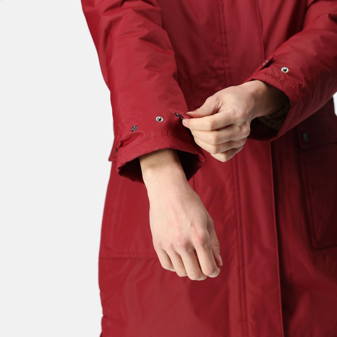 Regatta Women's Sabinka Fur Trim Parka Jacket - Cabernet