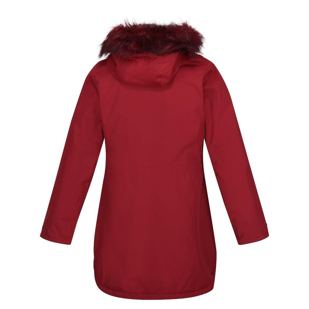 Regatta Women's Sabinka Fur Trim Parka Jacket - Cabernet