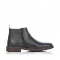 Rieker 37662-00 Men Zipper Boots - Black