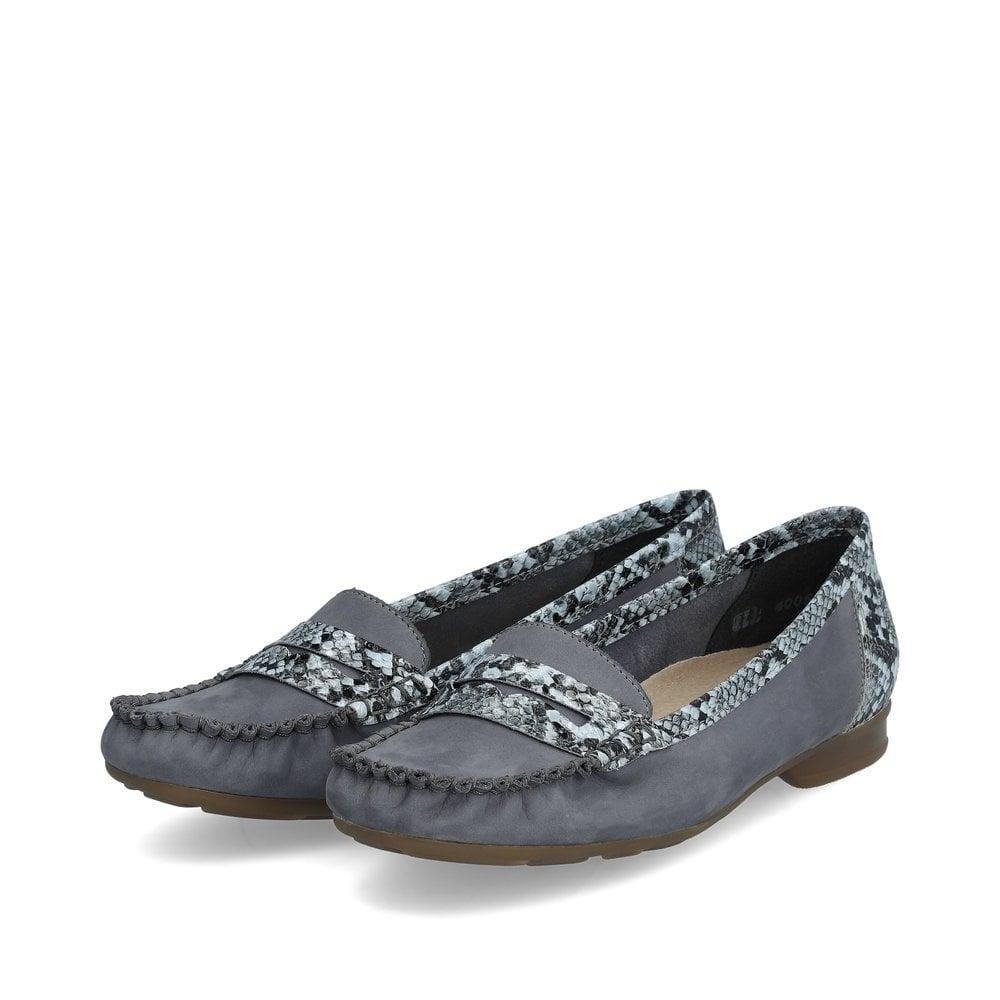 Rieker 40054-14 Whitney Womens Shoes - Blue