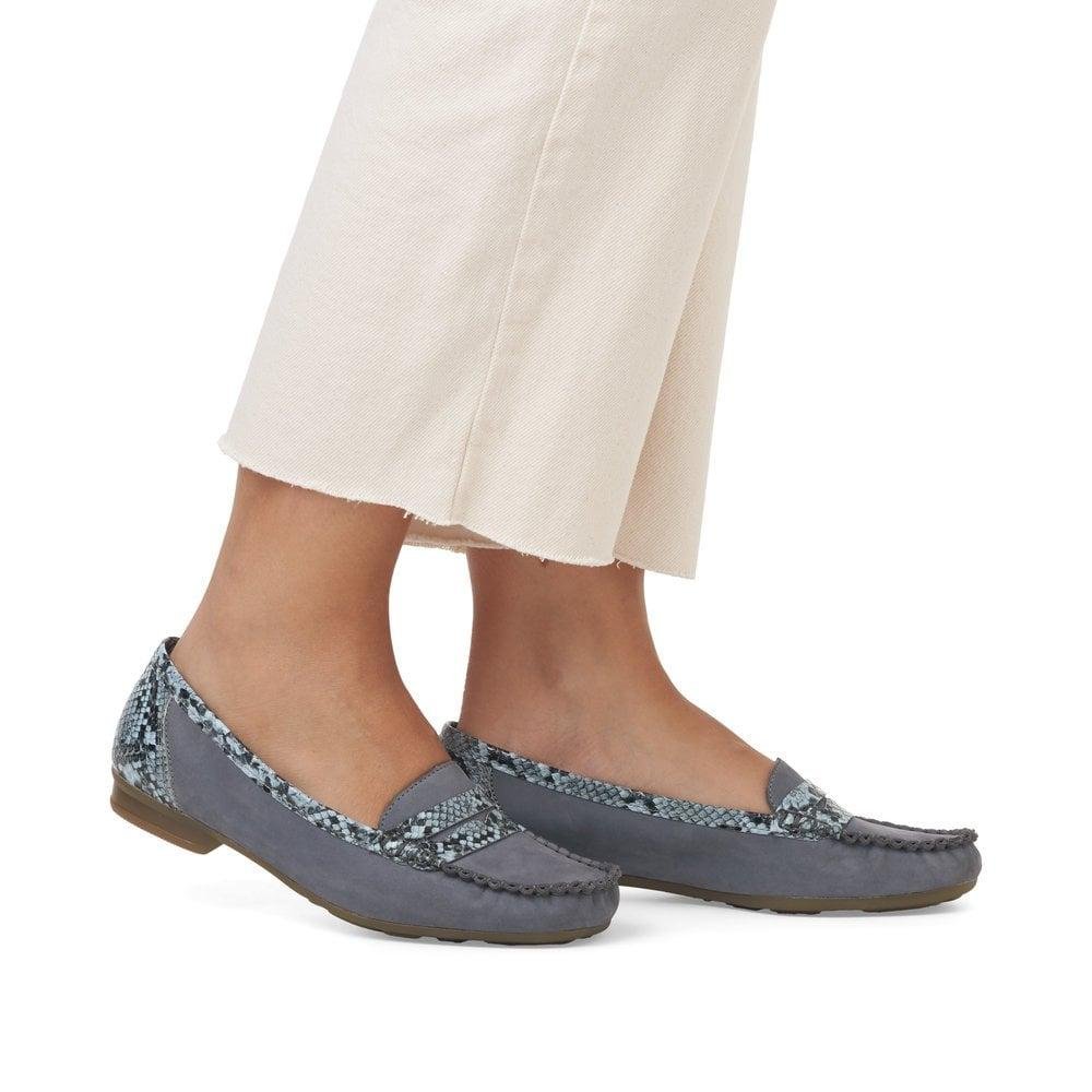 Rieker 40054-14 Whitney Womens Shoes - Blue