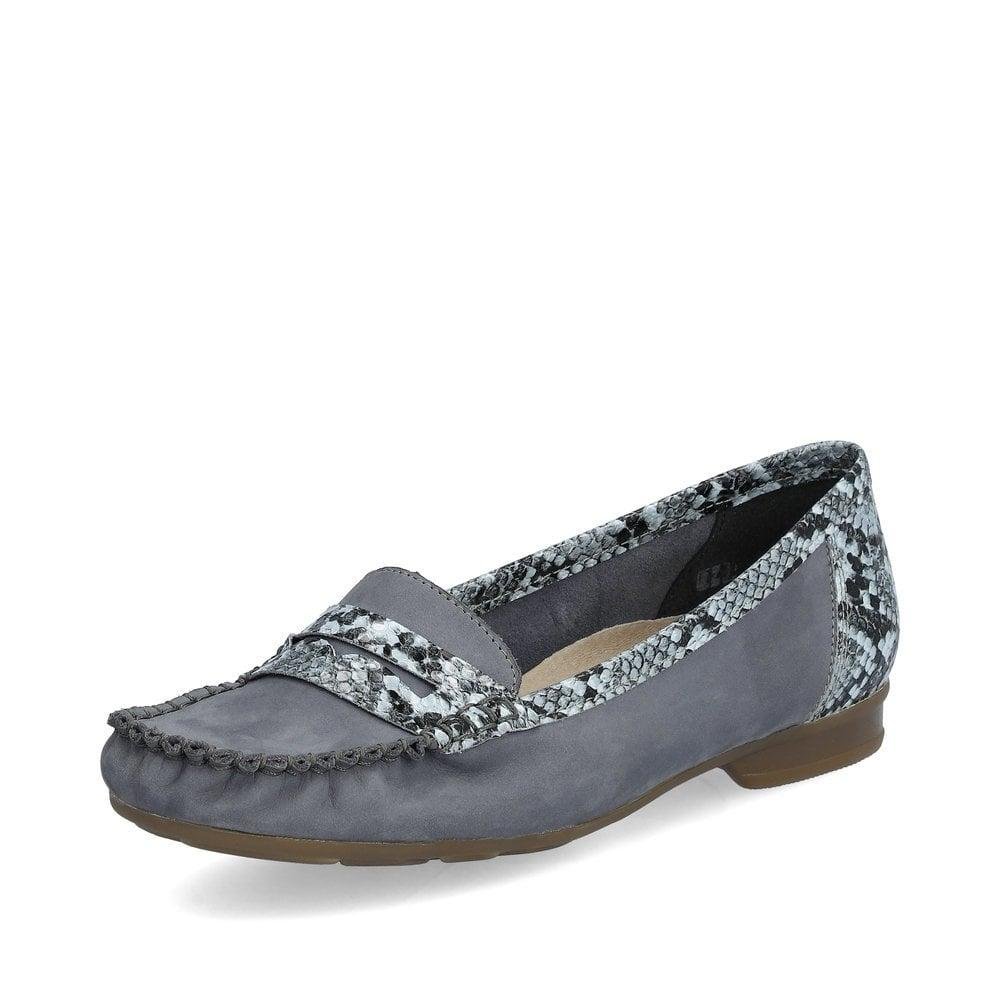 Rieker 40054-14 Whitney Womens Shoes - Blue