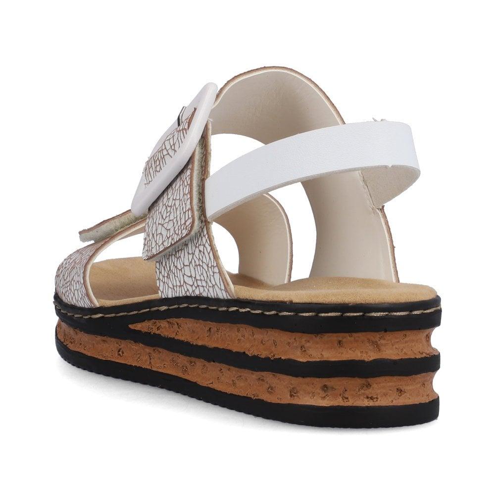 Rieker 62950-80 Regina Womens Sandals - White