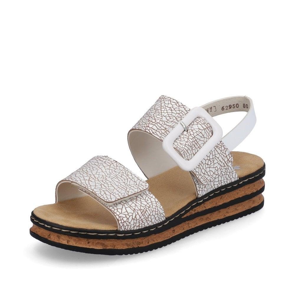 Rieker 62950-80 Regina Womens Sandals - White