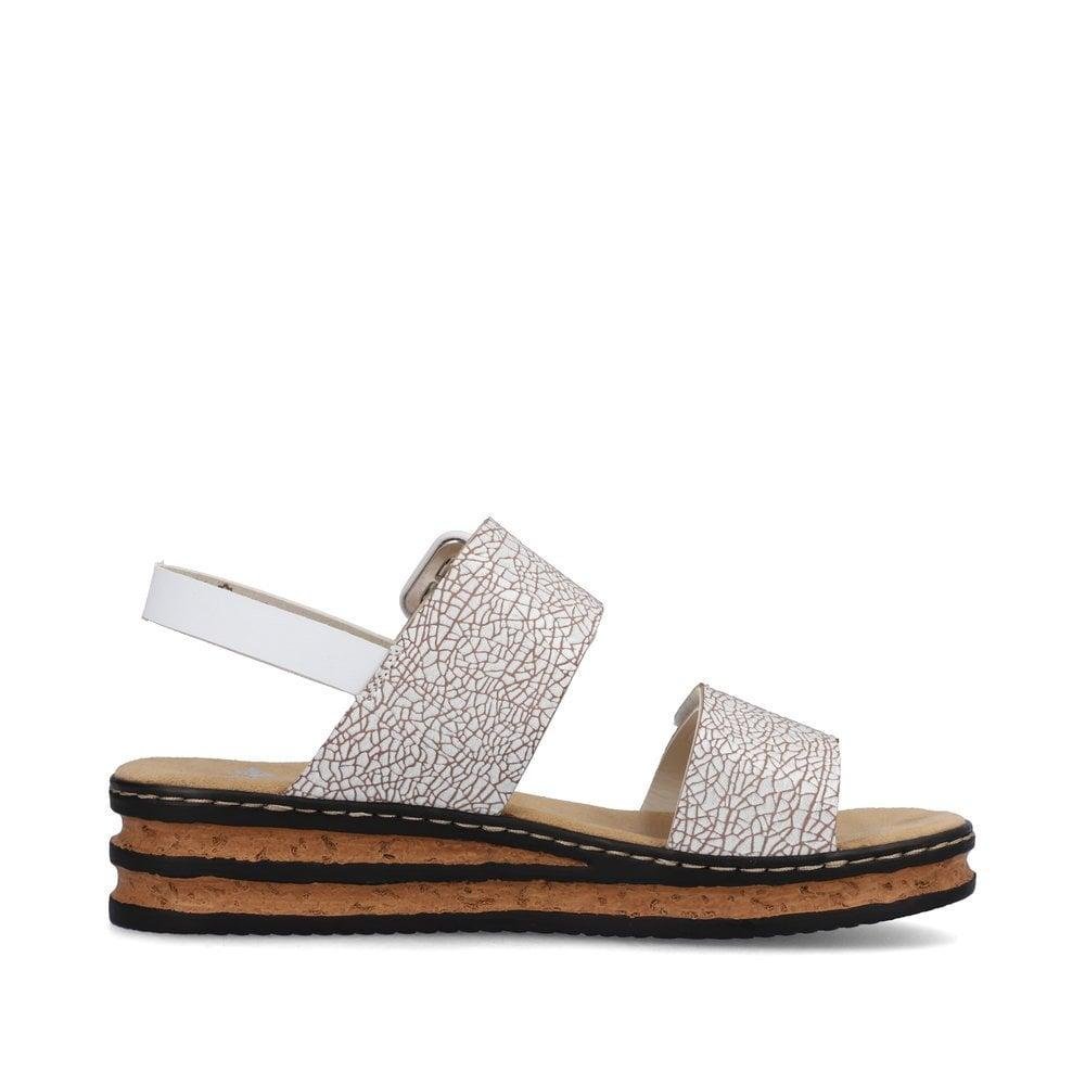 Rieker 62950-80 Regina Womens Sandals - White