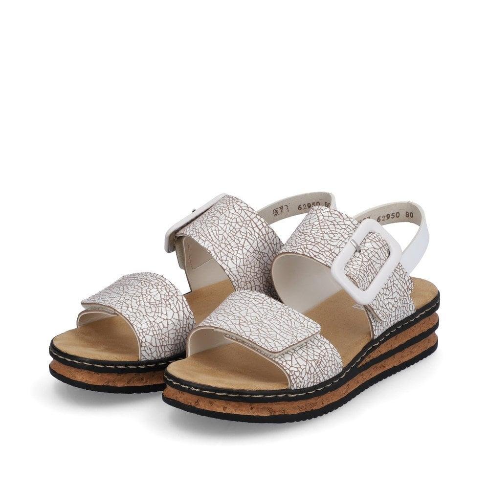 Rieker 62950-80 Regina Womens Sandals - White