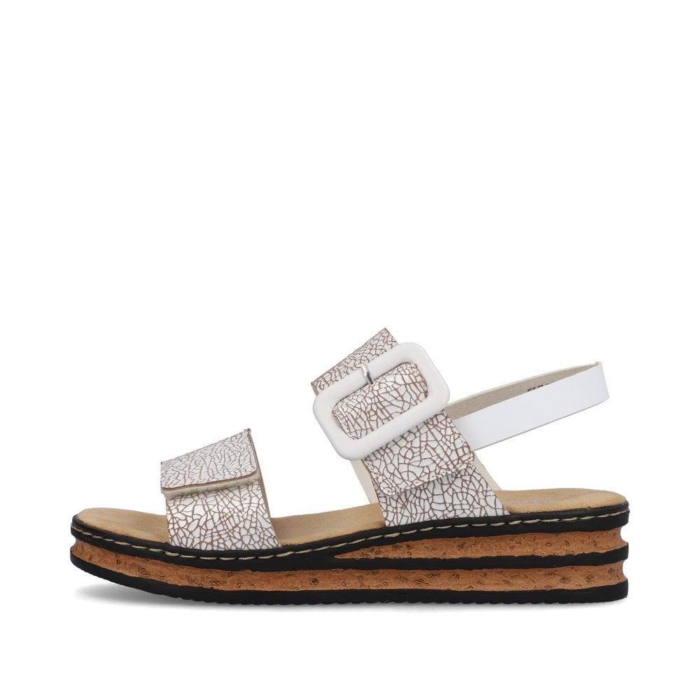 Rieker 62950-80 Regina Womens Sandals - White