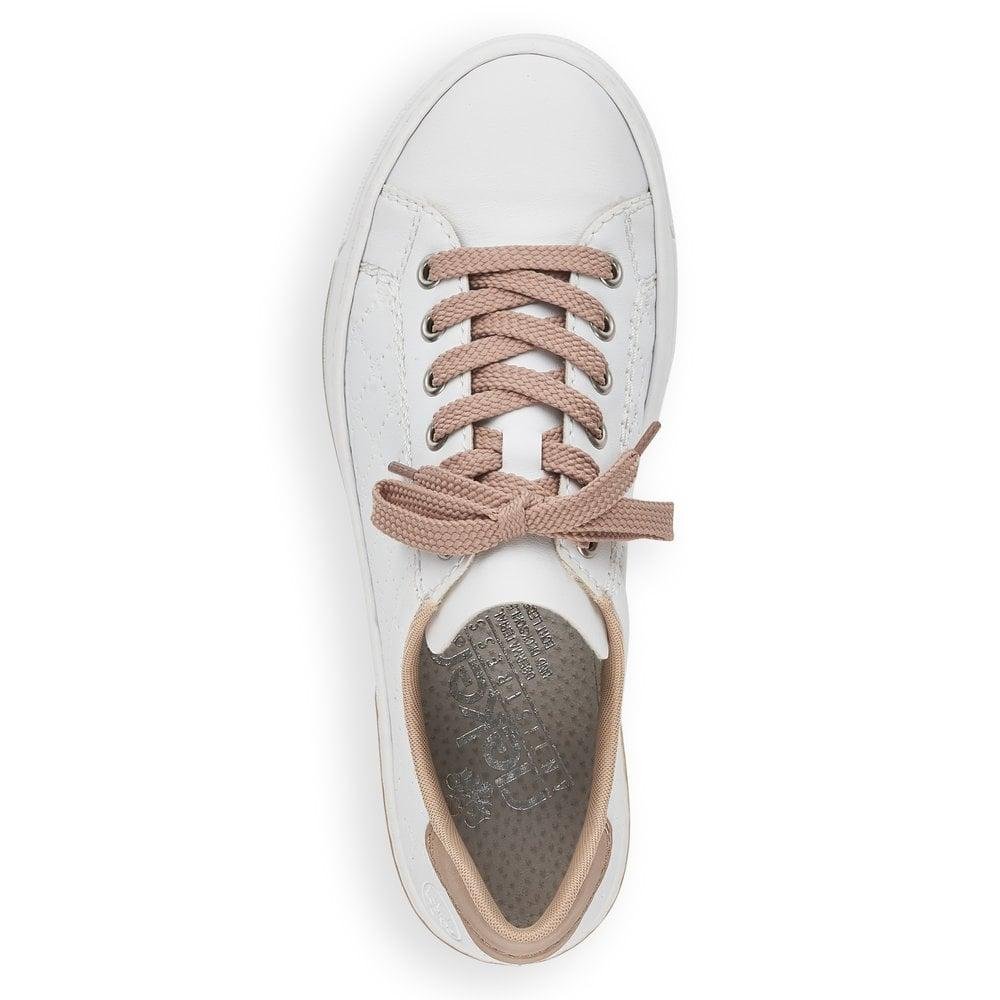Rieker L88W2-80 White Ladies Trainers