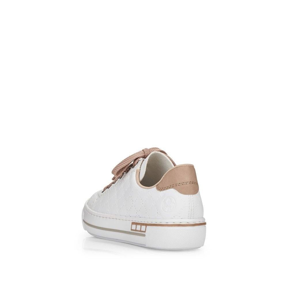 Rieker L88W2-80 White Ladies Trainers