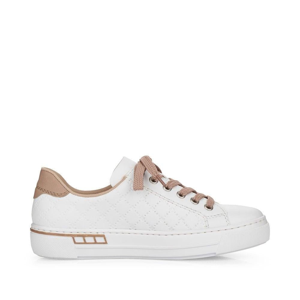 Rieker L88W2-80 White Ladies Trainers