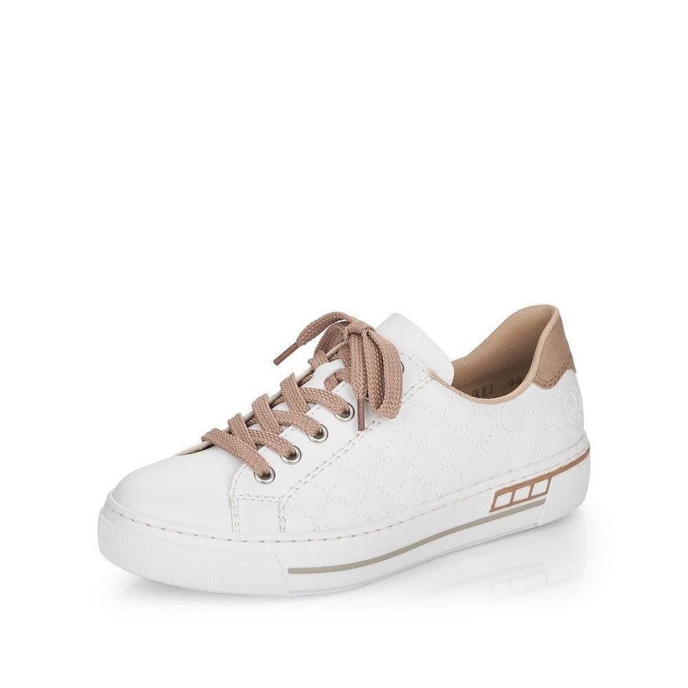 Rieker L88W2-80 White Ladies Trainers