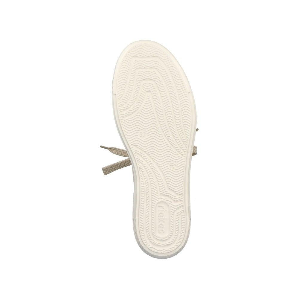 Rieker L9800-80 Enya Womens Lace-Up Shoes - Beige