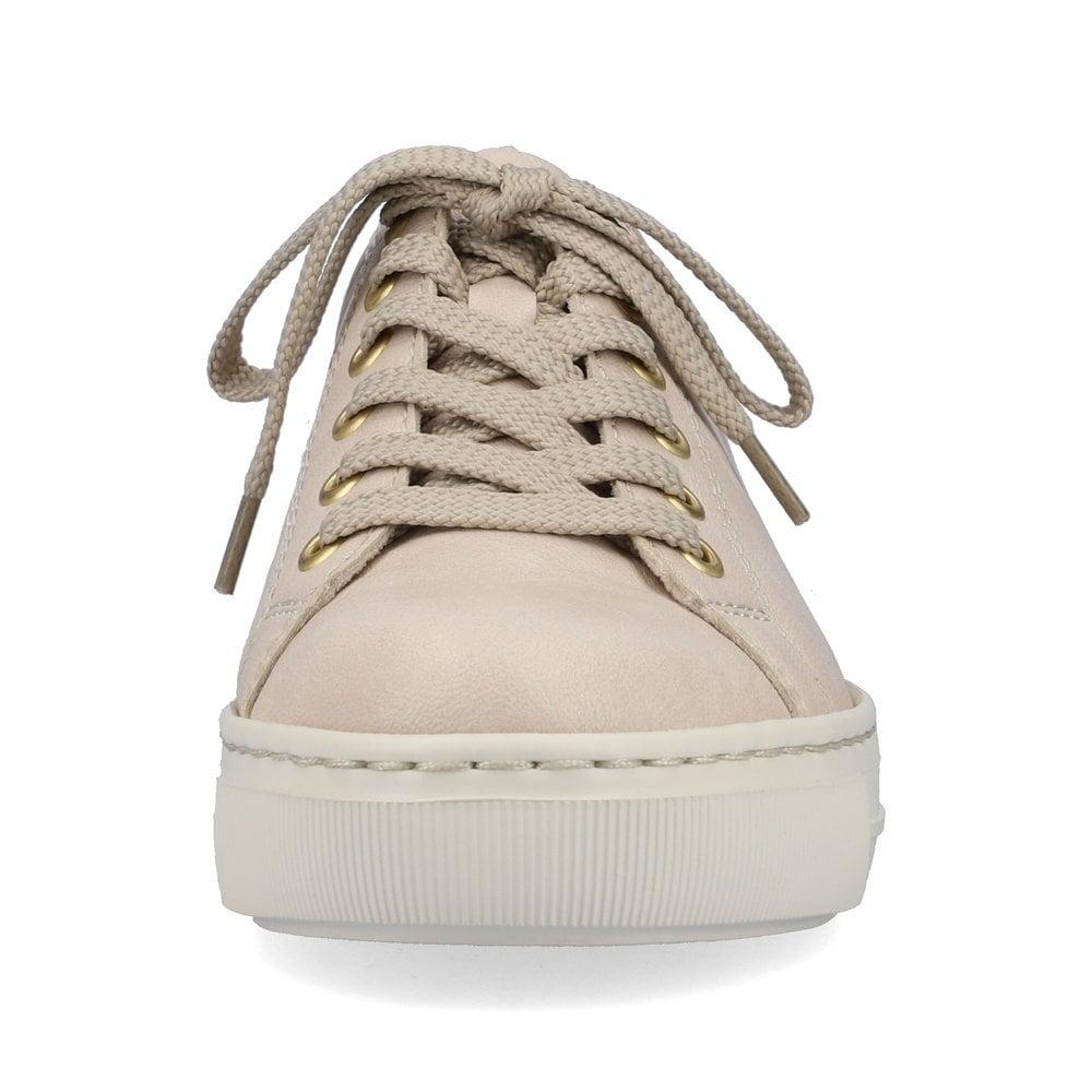 Rieker L9800-80 Enya Womens Lace-Up Shoes - Beige