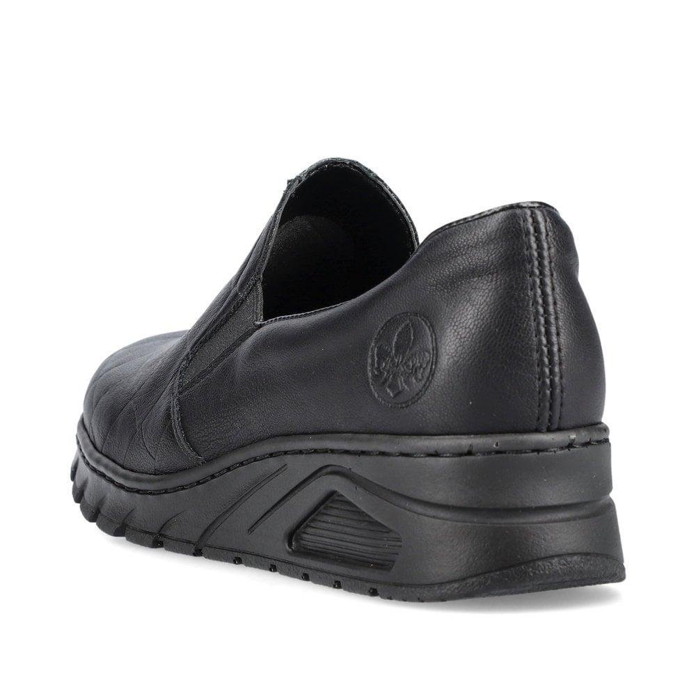 Rieker N3363-00 Womens Slip-On Shoes - Black