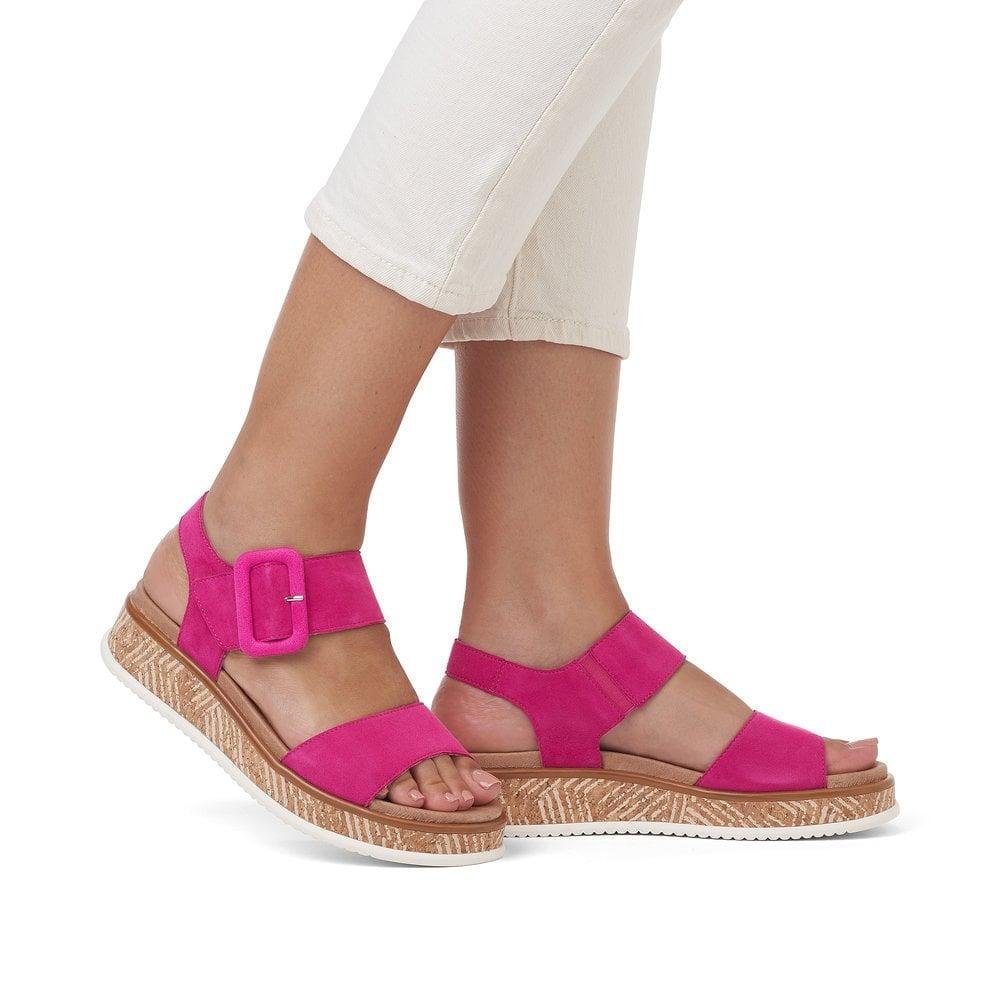 Rieker R-Evolution W0800-31 Meg Womens Sandals - Rose