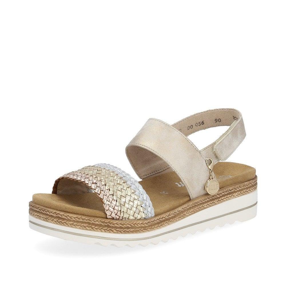 Rieker Remonte D0Q56-90 Jocelyn Womens Sandals - Metallic
