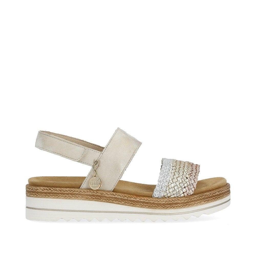 Rieker Remonte D0Q56-90 Jocelyn Womens Sandals - Metallic