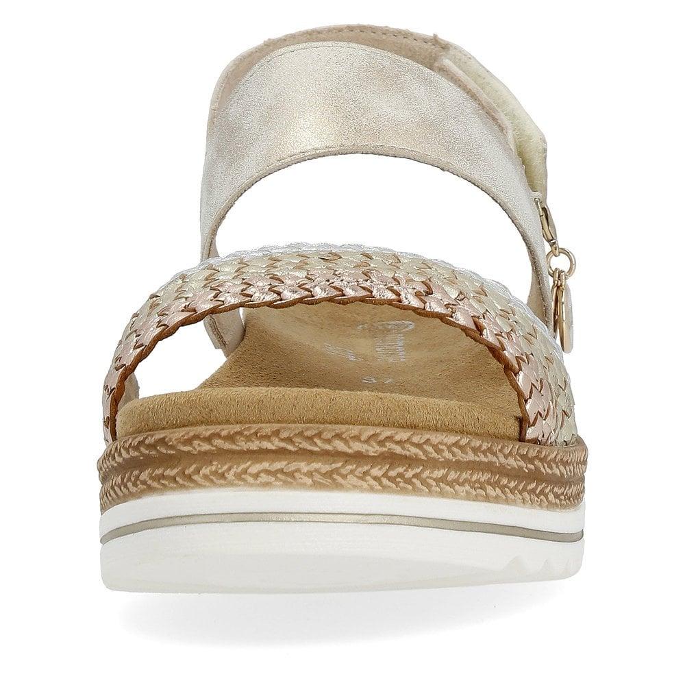 Rieker Remonte D0Q56-90 Jocelyn Womens Sandals - Metallic