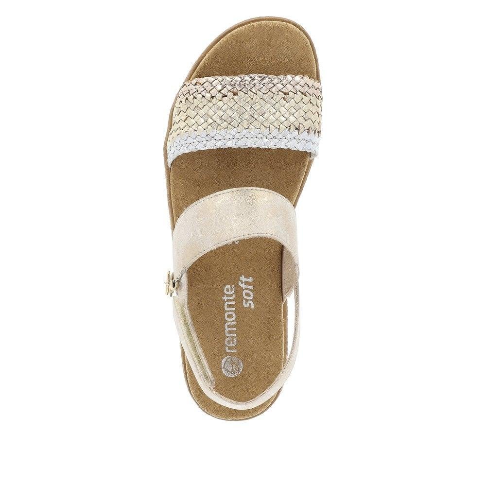 Rieker Remonte D0Q56-90 Jocelyn Womens Sandals - Metallic
