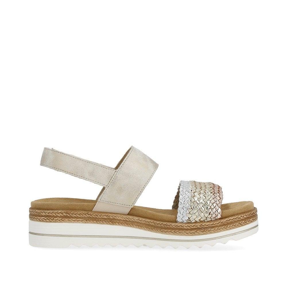 Rieker Remonte D0Q56-90 Jocelyn Womens Sandals - Metallic