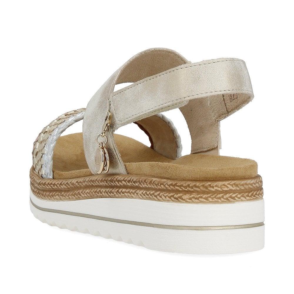 Rieker Remonte D0Q56-90 Jocelyn Womens Sandals - Metallic