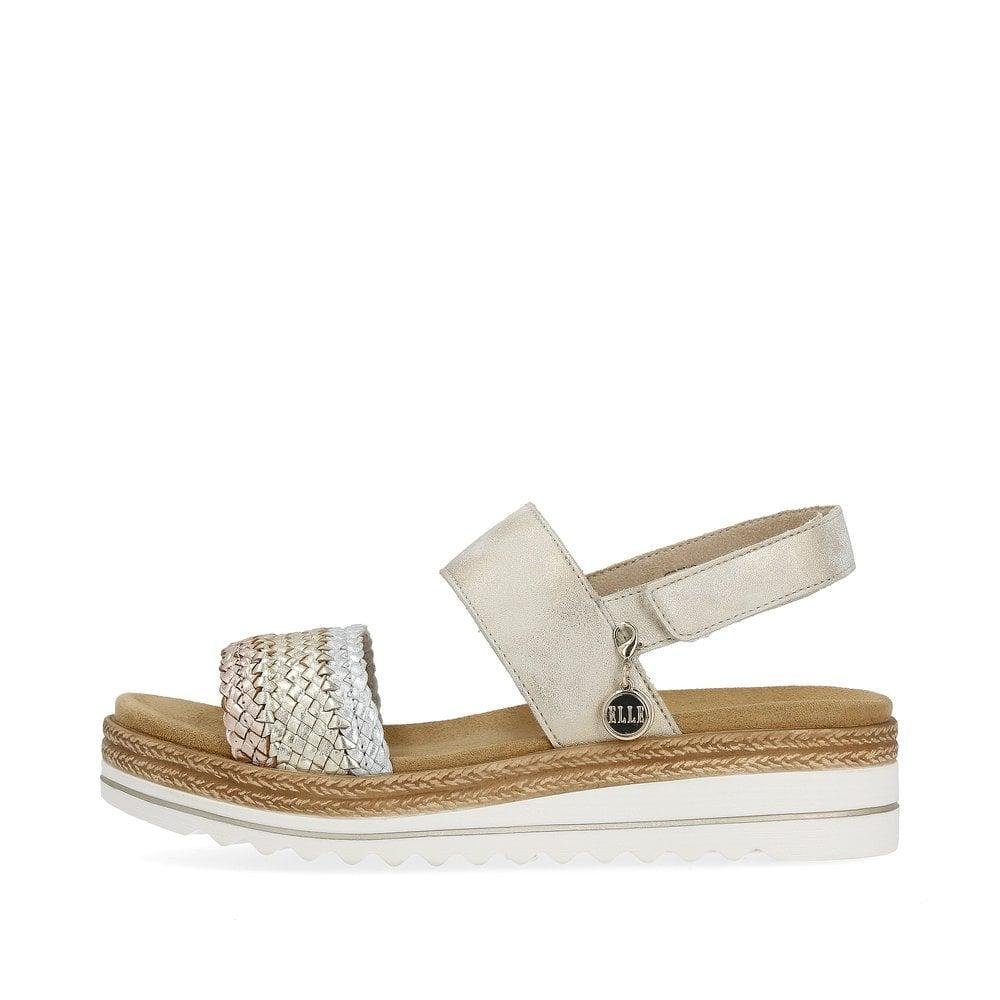 Rieker Remonte D0Q56-90 Jocelyn Womens Sandals - Metallic