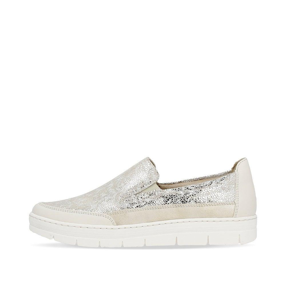 Rieker Remonte D5829-90 Kaja Womens Shoes - Metallic