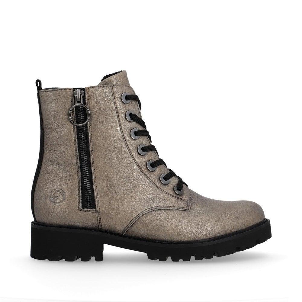 Rieker Remonte D8671-91 Marusha Womens Boots - Metallic