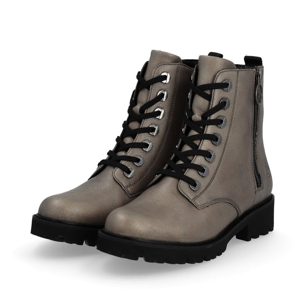 Rieker Remonte D8671-91 Marusha Womens Boots - Metallic