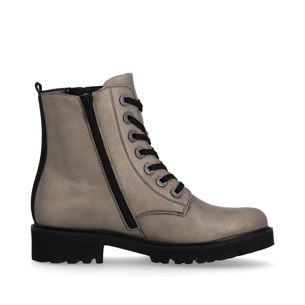 Rieker Remonte D8671-91 Marusha Womens Boots - Metallic