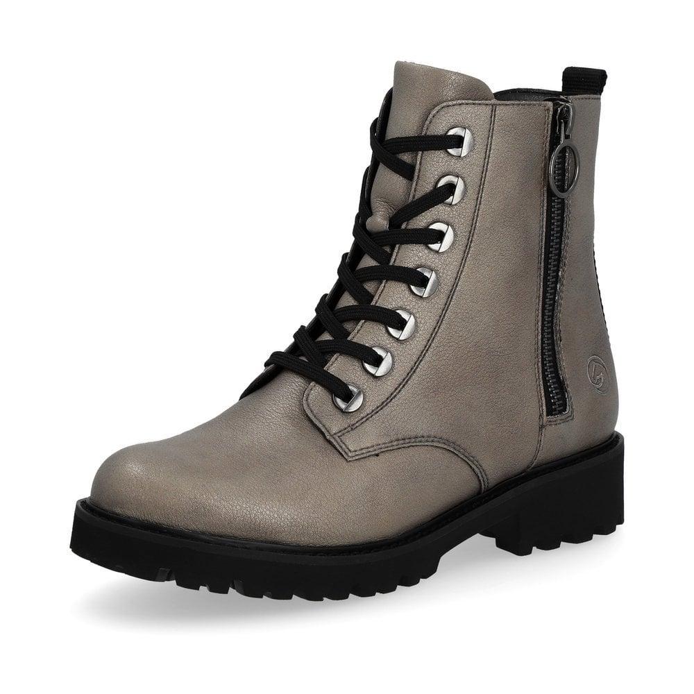 Rieker Remonte D8671-91 Marusha Womens Boots - Metallic