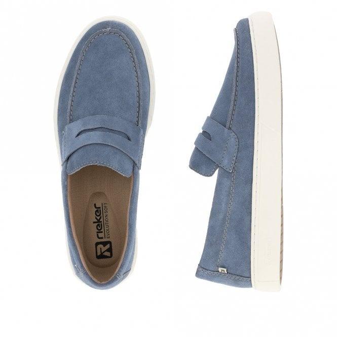 Rieker U0703-14 Nash Mens Shoes - Blue