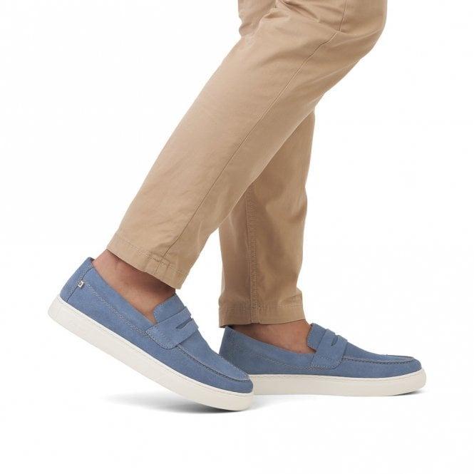 Rieker U0703-14 Nash Mens Shoes - Blue