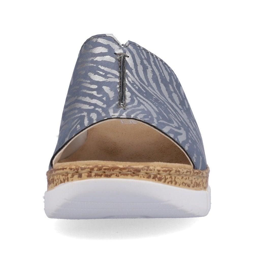 Rieker V23M9-10 Regina Womens Slip-On Sandals - Blue