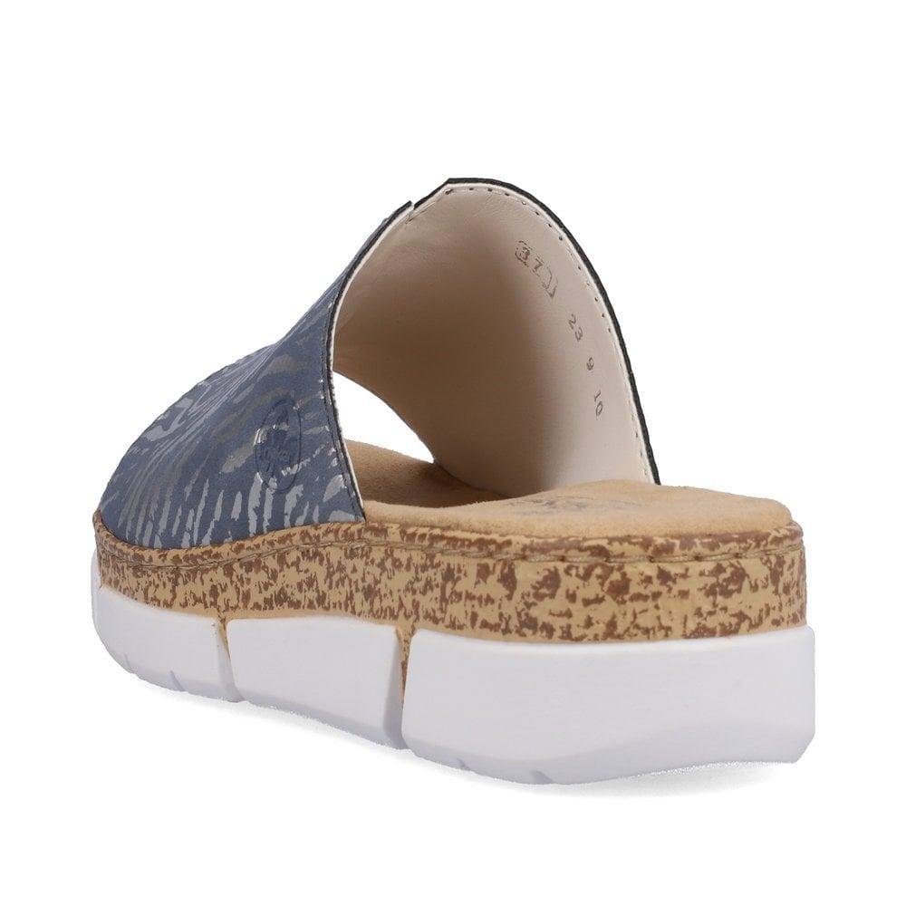 Rieker V23M9-10 Regina Womens Slip-On Sandals - Blue