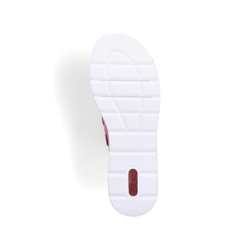Rieker V3988-31 Regina Womens Slip On Sandals - Rose