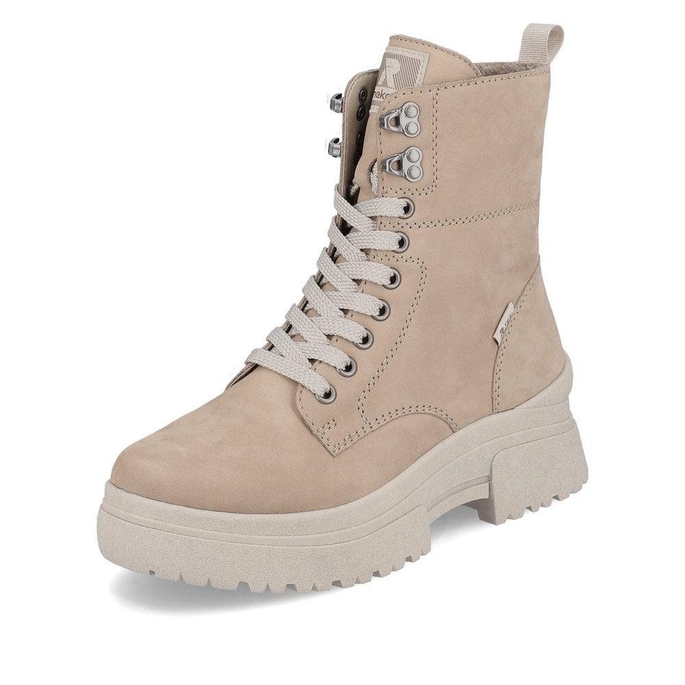 Rieker W0371-20 Mercina Womens Boots - Beige