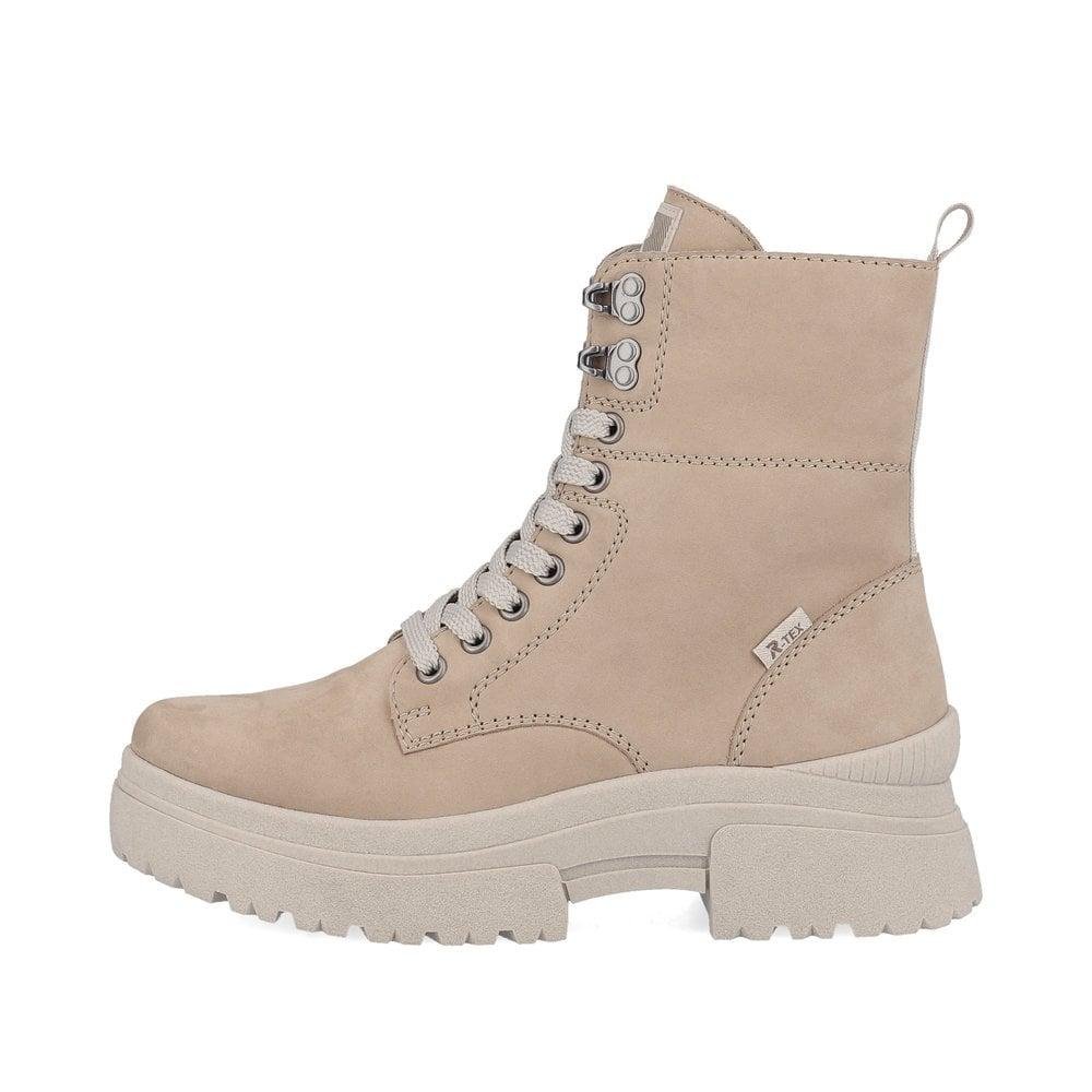 Rieker W0371-20 Mercina Womens Boots - Beige