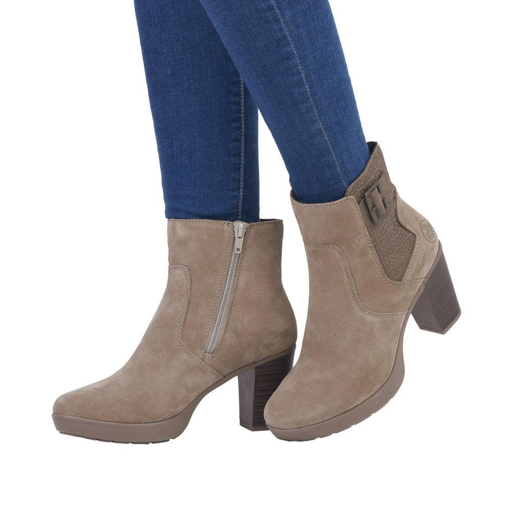 Rieker Y2252-64 Eva Womens Boots - Beige